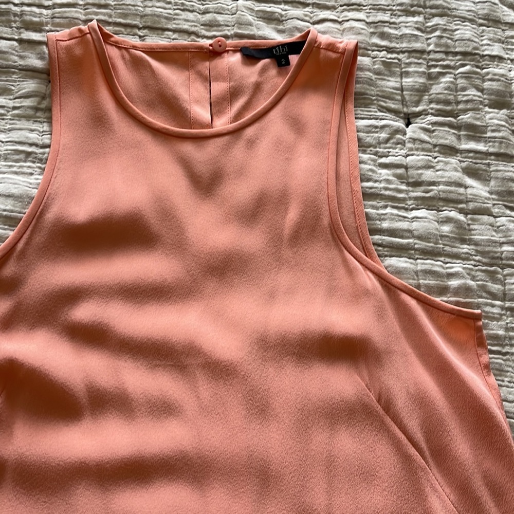 Gorgeous peach Tibi silk tank! - Picture 3 of 5
